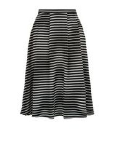 black-stripe-balloon-midi-skirt